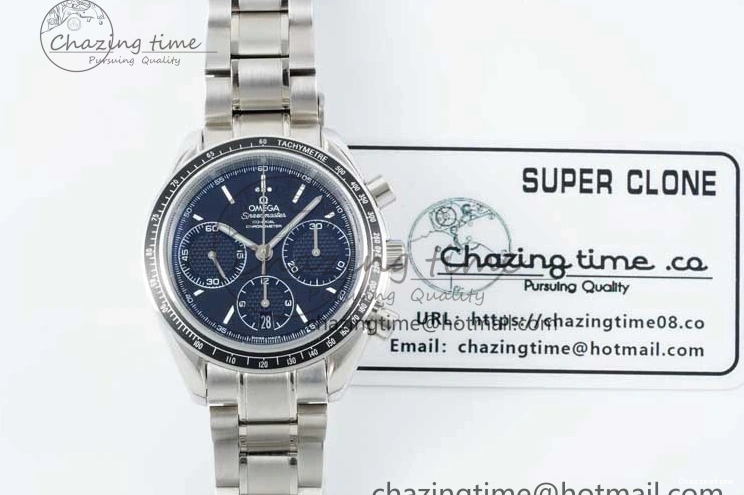 0503 Speedmaster Racing Master SS HKF Best Edition Black Dial on SS Bracelet A Versatile 7810